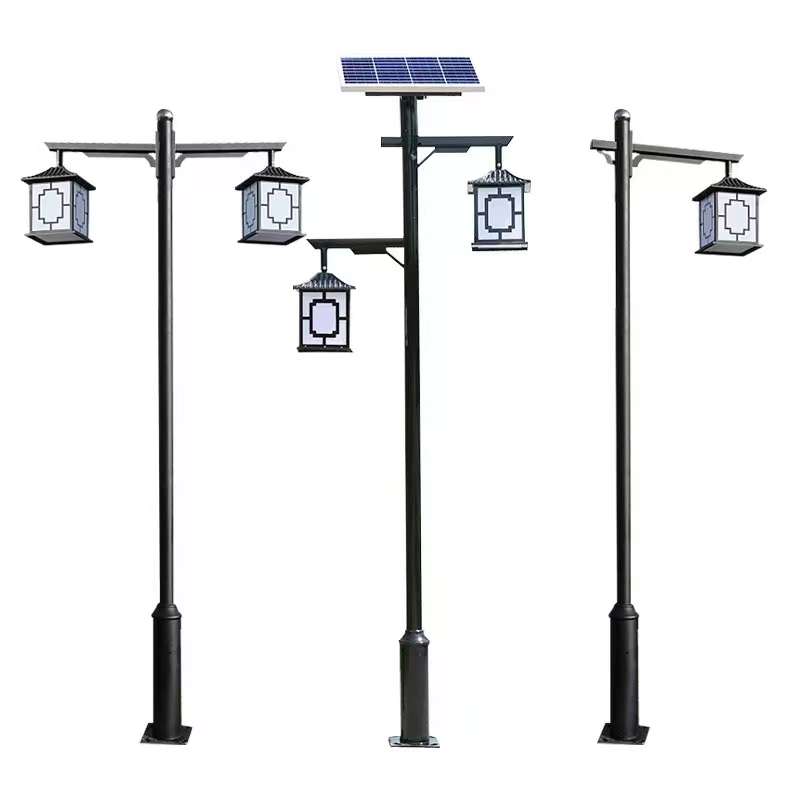 Kültéri modern minimalista utcai lámpák, LED négyzet alakú udvari lámpák, park tájvilágítások, napelemes kültéri utcai lámpák 129-2023-505