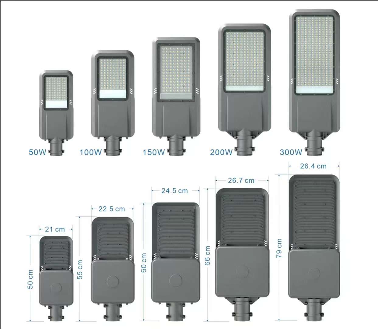 LED street lamp cap, outdoor road lighting, outdoor high power 67-2023-1226