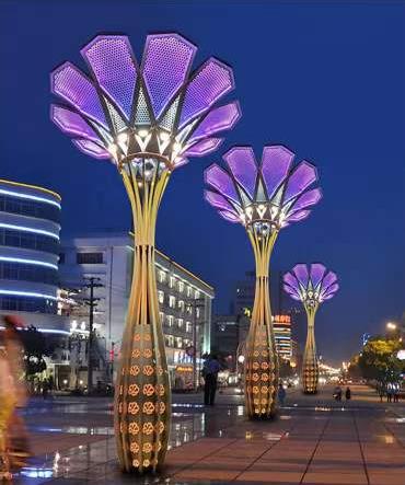 庭園観光地の花形造形芸術灯、景観灯、道路装飾灯23