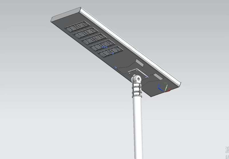 Zintegrowany model o wysokiej mocy regulowany, osłona lampy ulicznej słonecznej -182-20230120