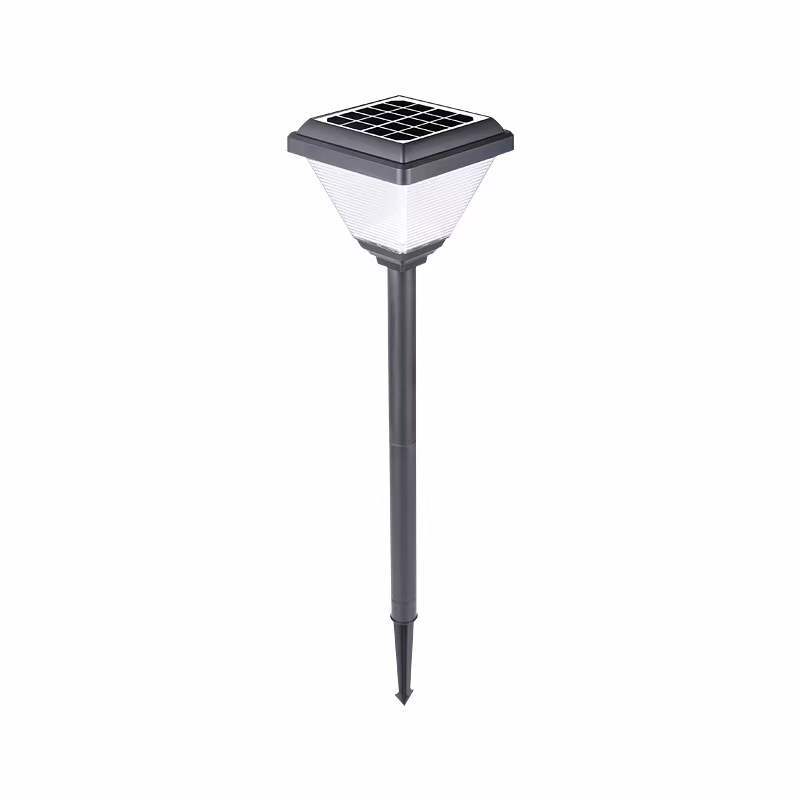 Solar powered small square lawn lamp, outdoor garden floor lamp 02-20230711