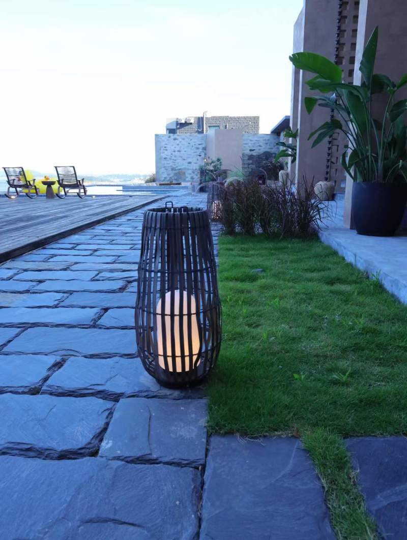 Luz em forma de cesta de peixe LED, luz de gramado impermeável ao ar livre -194-20230630