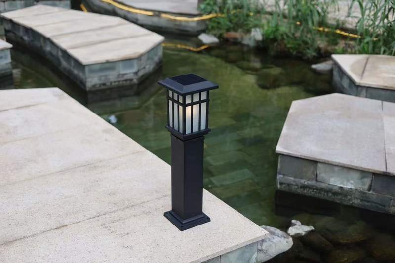 Solar modern minimalist column light, community lawn light -140-20230621